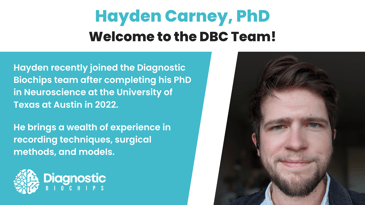 Welcome Hayden Carney, PhD to the DBC Team!